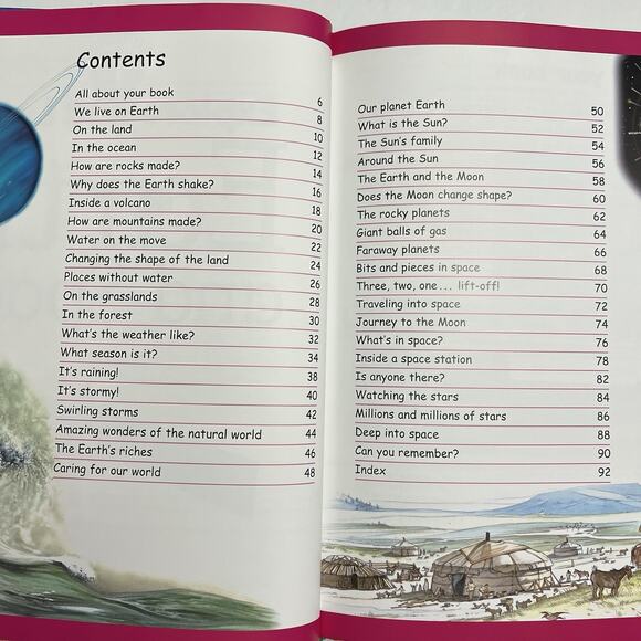 Explore and Learn Volume 1 Earth and Space Hardcover Educational Homeschool - Picture 3 of 9